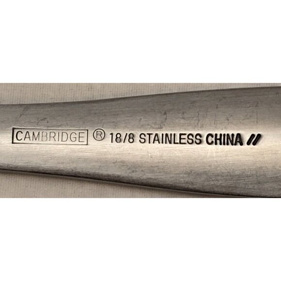4 Cambridge Tidepool Dinner Forks 8.5" Flatware Stainless Steel 18/8 Replacement - Picture 4 of 4